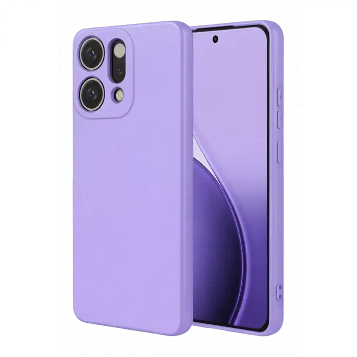 Newface Oppo Reno 14 First Silikon - Lila