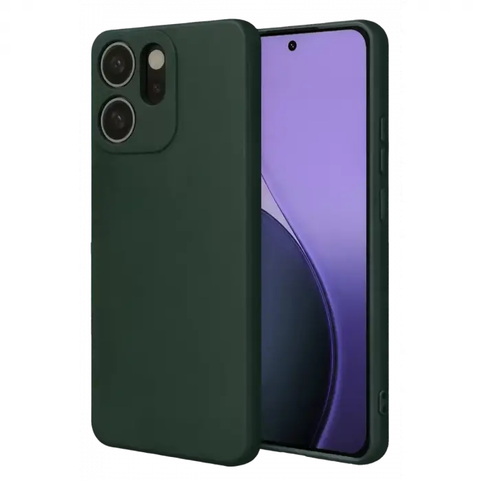Newface Oppo Reno 14F First Silikon - Koyu Yeşil