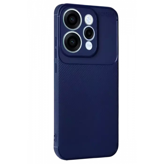 Newface Oppo Reno 15 Auto Focus Karbon Kapak - Lacivert