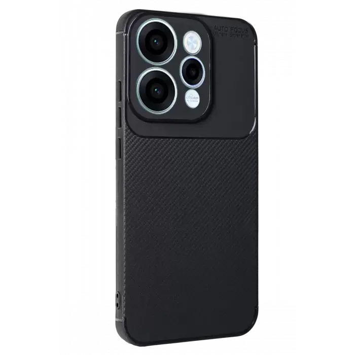 Newface Oppo Reno 15 Auto Focus Karbon Kapak - Siyah