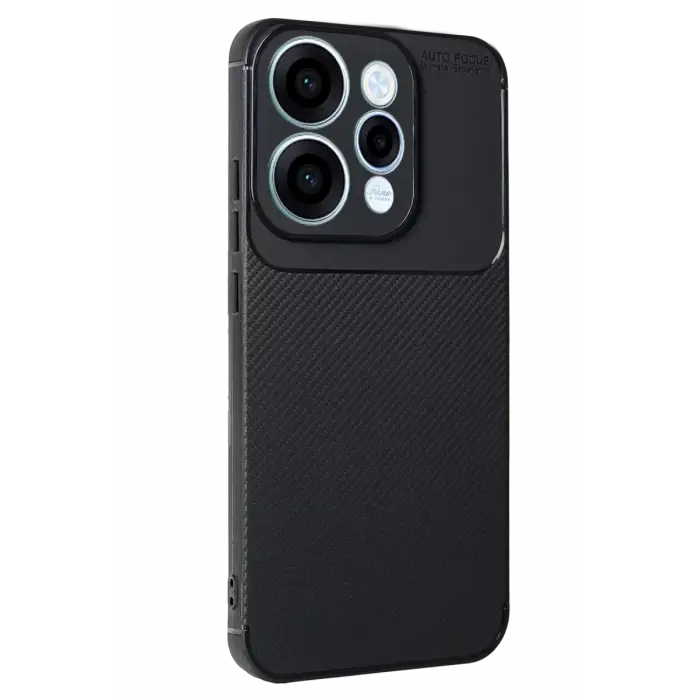Newface Oppo Reno 15 Auto Focus Karbon Kapak - Siyah