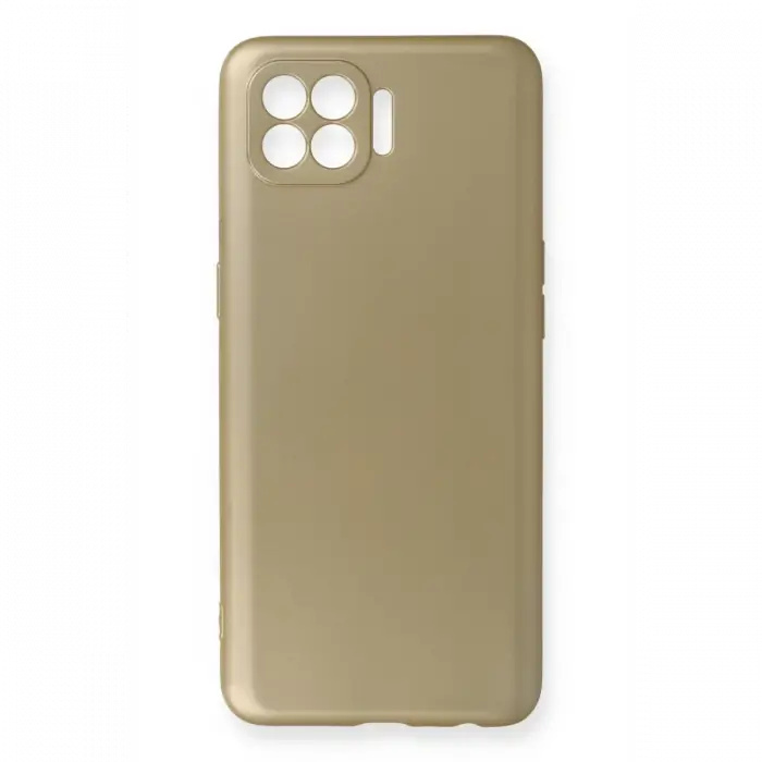 Newface Oppo Reno 4 Lite Kılıf First Silikon - Gold