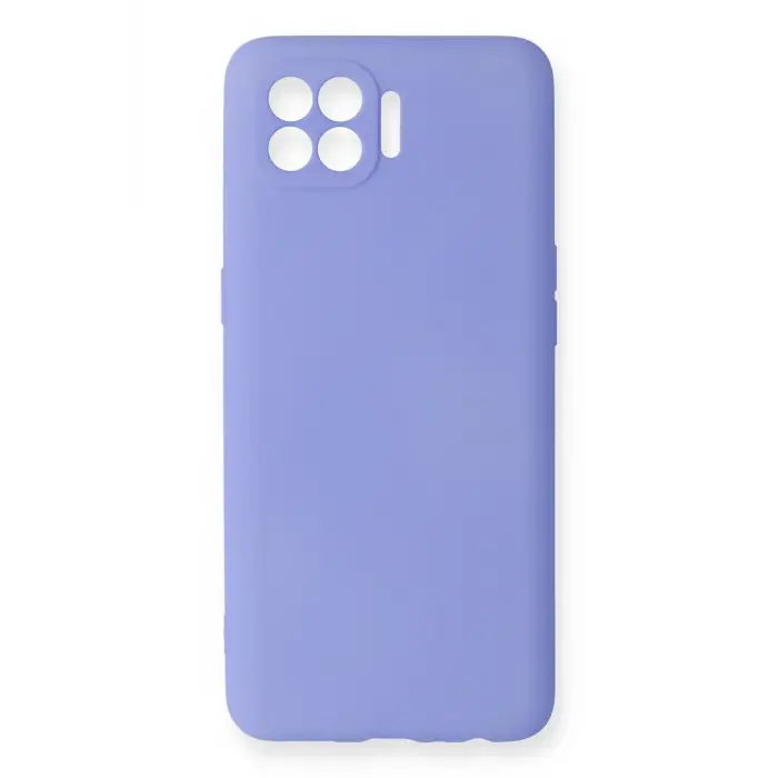 Newface Oppo Reno 4 Lite Kılıf First Silikon - Lila