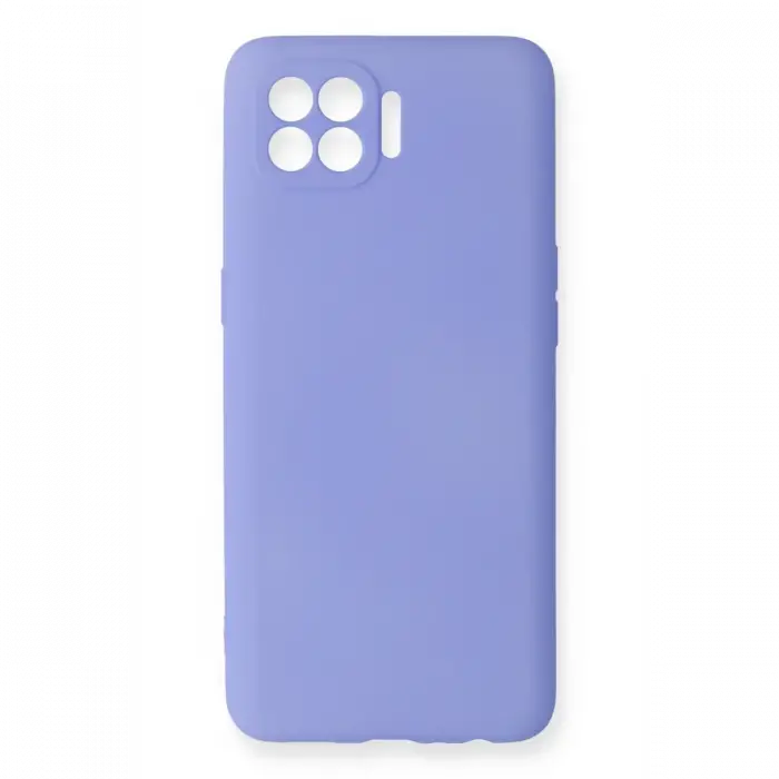 Newface Oppo Reno 4 Lite Kılıf First Silikon - Lila