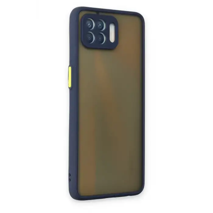 Newface Oppo Reno 4 Lite Kılıf Montreal Silikon Kapak - Lacivert