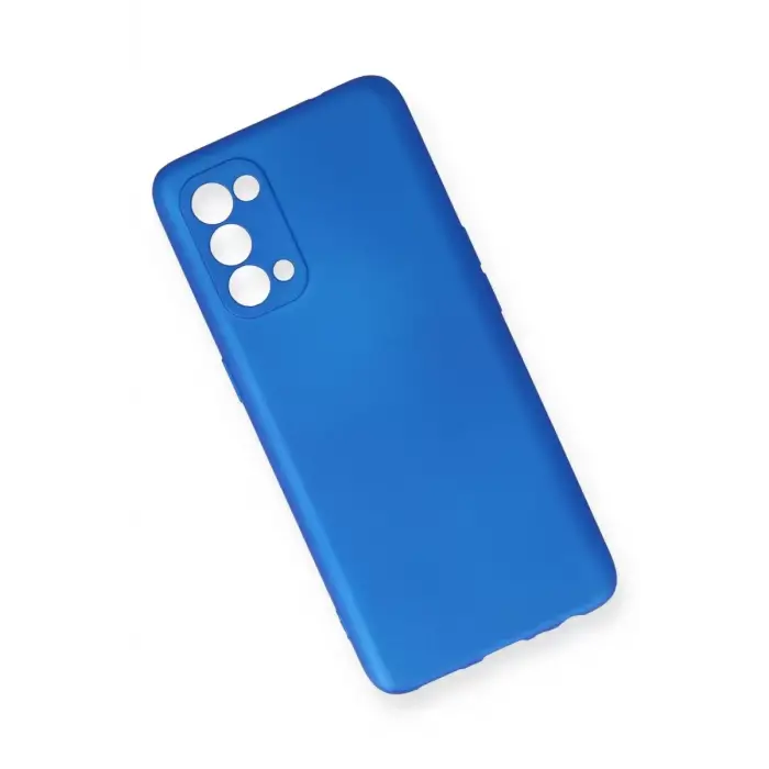 Newface Oppo Reno 5 Kılıf First Silikon - Mavi