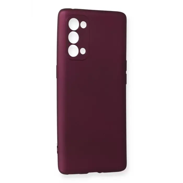 Newface Oppo Reno 5 Pro Kılıf First Silikon - Mürdüm