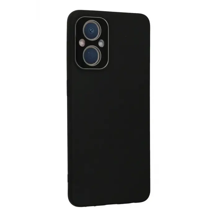 Newface Oppo Reno 7 Lite Kılıf Lansman Glass Kapak - Siyah