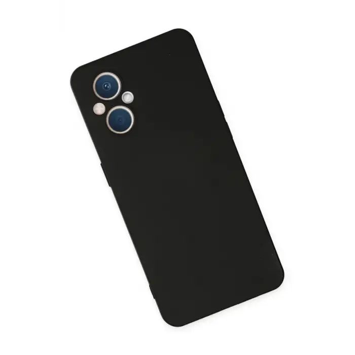 Newface Oppo Reno 7 Lite Kılıf Nano içi Kadife Silikon - Siyah