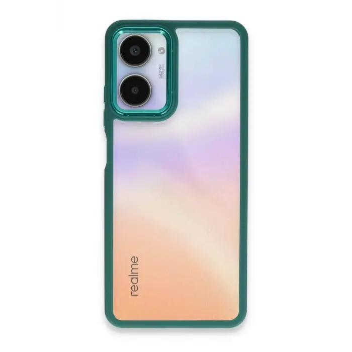 Newface Realme 10 Pro 5G Kılıf Dora Kapak - Haki Yeşil