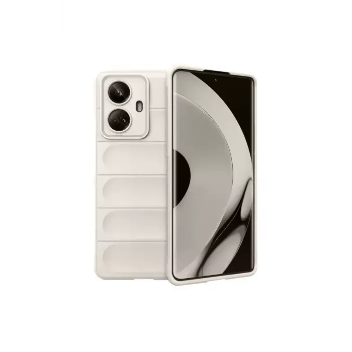 Newface Realme 10 Pro 5G Kılıf Optimum Silikon - Krem