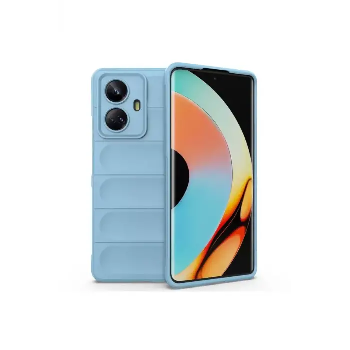 Newface Realme 10 Pro 5G Kılıf Optimum Silikon - Sky Blue
