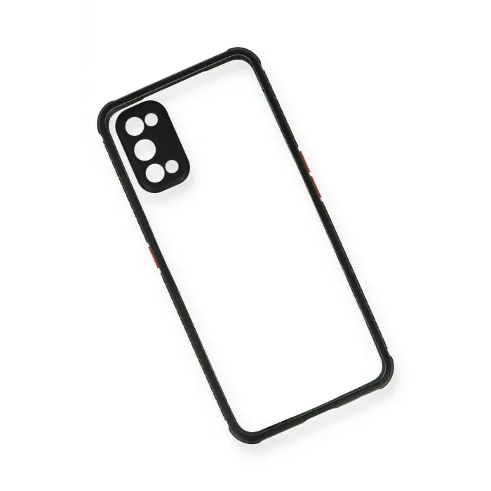 Newface Realme 7 Pro Kılıf Miami Şeffaf Silikon - Siyah