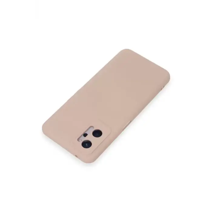 Newface Realme 9i 4G Kılıf Nano içi Kadife Silikon - Pudra