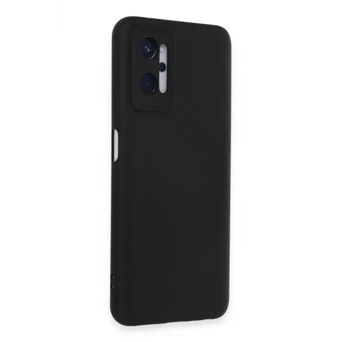 Newface Realme 9i 4G Kılıf Nano içi Kadife Silikon - Siyah