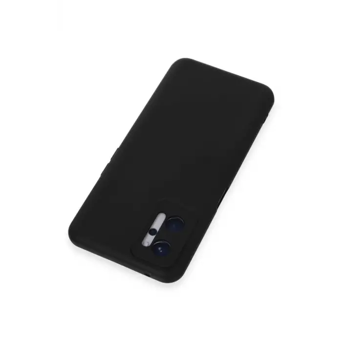 Newface Realme 9i 4G Kılıf Nano içi Kadife Silikon - Siyah