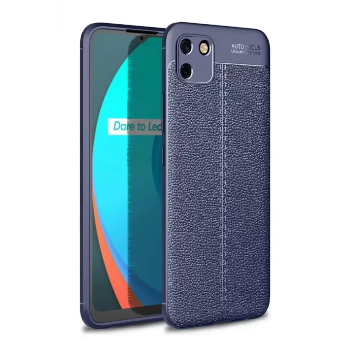 Newface Realme C11 2021 Kılıf Auto Focus Kapak - Lacivert