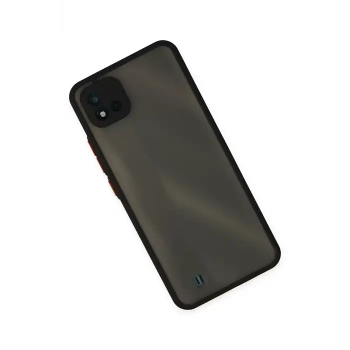 Newface Realme C11 2021 Kılıf Montreal Silikon Kapak - Siyah