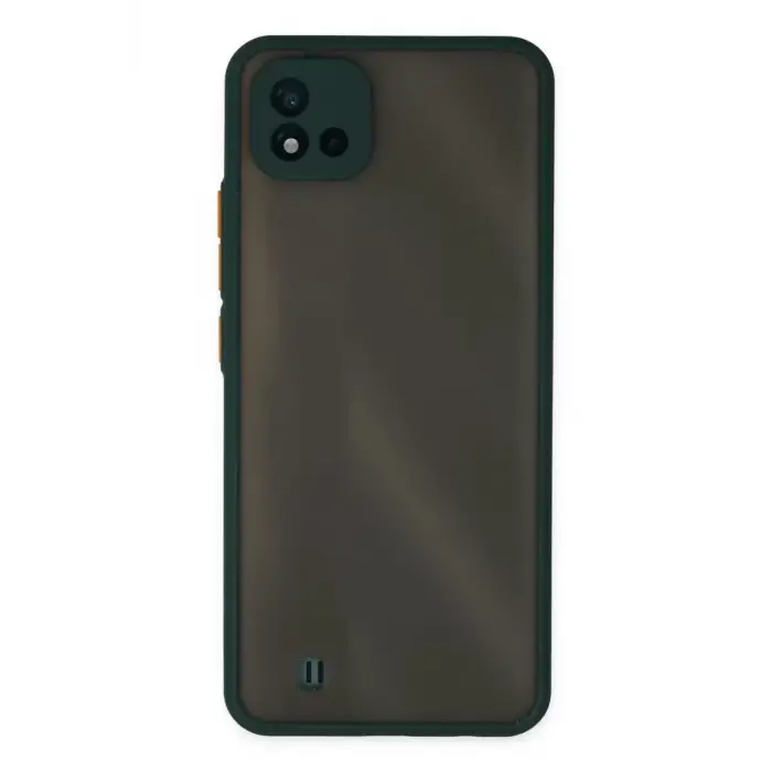 Newface Realme C11 2021 Kılıf Montreal Silikon Kapak - Yeşil