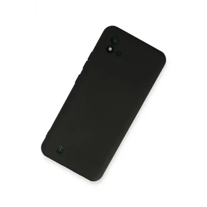 Newface Realme C11 2021 Kılıf Nano içi Kadife Silikon - Siyah
