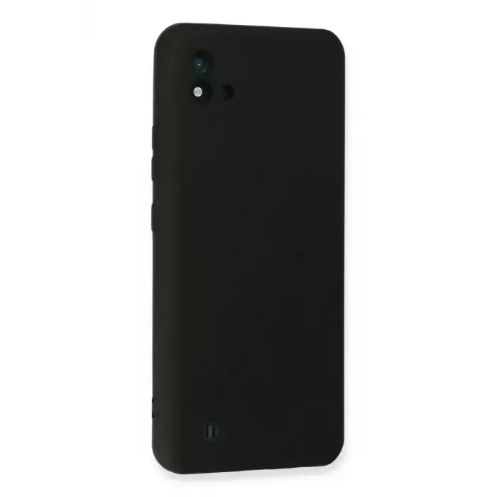 Newface Realme C11 2021 Kılıf Nano içi Kadife Silikon - Siyah