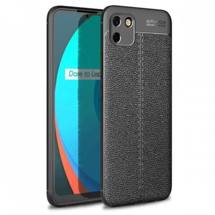 Newface Realme C11 Kılıf Auto Focus Kapak - Siyah
