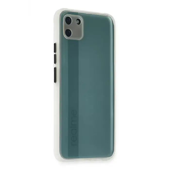 Newface Realme C11 Kılıf Miami Şeffaf Silikon - Şeffaf