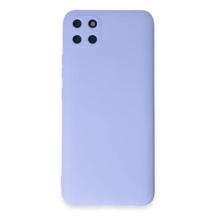 Newface Realme C11 Kılıf Nano içi Kadife Silikon - Lila