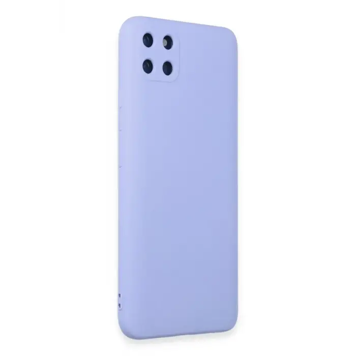Newface Realme C11 Kılıf Nano içi Kadife Silikon - Lila