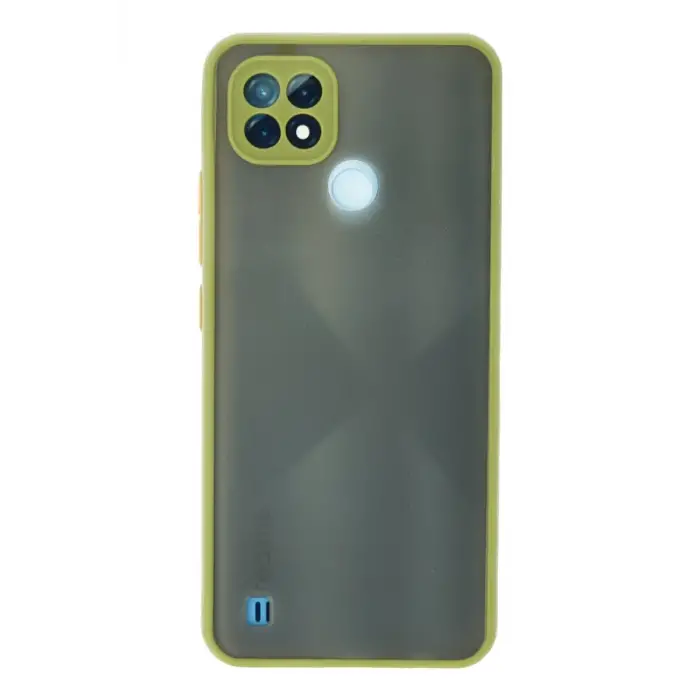 Newface Realme C21 Kılıf Montreal Silikon Kapak - Açık Yeşil