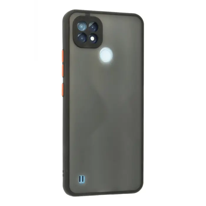 Newface Realme C21 Kılıf Montreal Silikon Kapak - Siyah