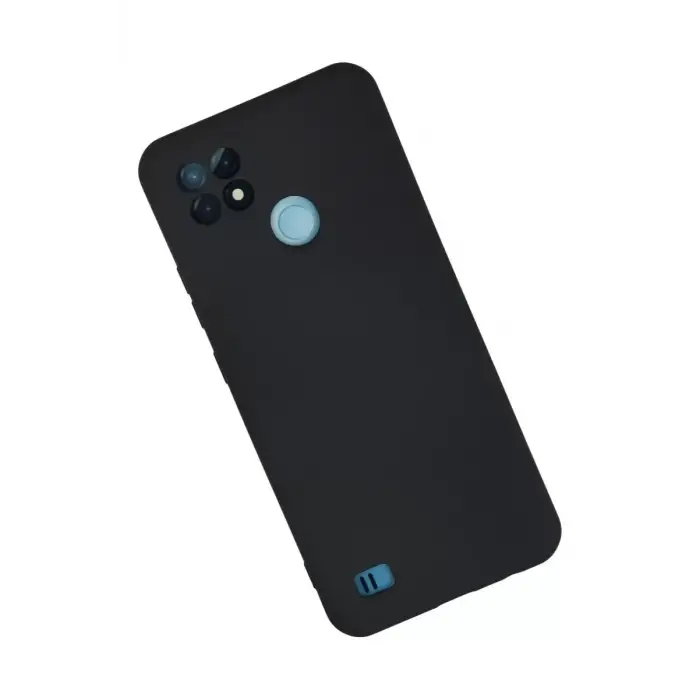 Newface Realme C21 Kılıf Nano içi Kadife Silikon - Lacivert