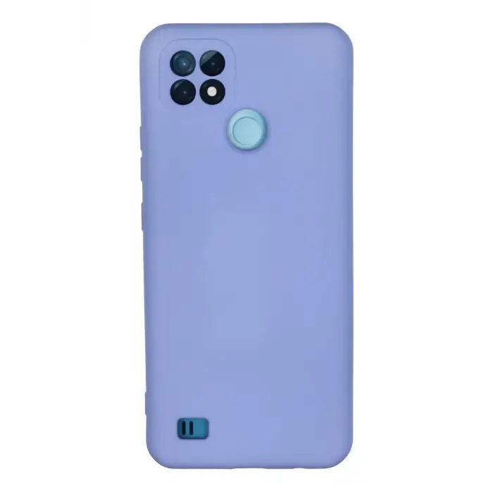 Newface Realme C21 Kılıf Nano içi Kadife Silikon - Lila