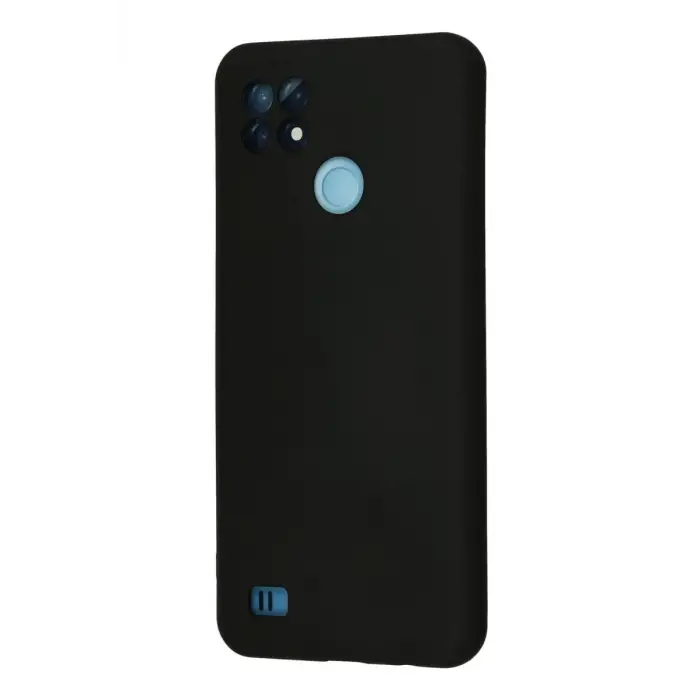 Newface Realme C21 Kılıf Nano içi Kadife Silikon - Siyah