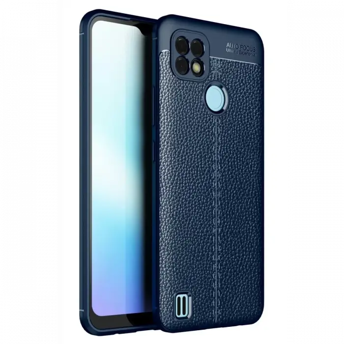Newface Realme C25 Kılıf Auto Focus Kapak - Lacivert