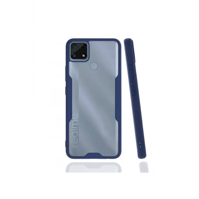 Newface Realme C25 Kılıf Platin Silikon - Lacivert
