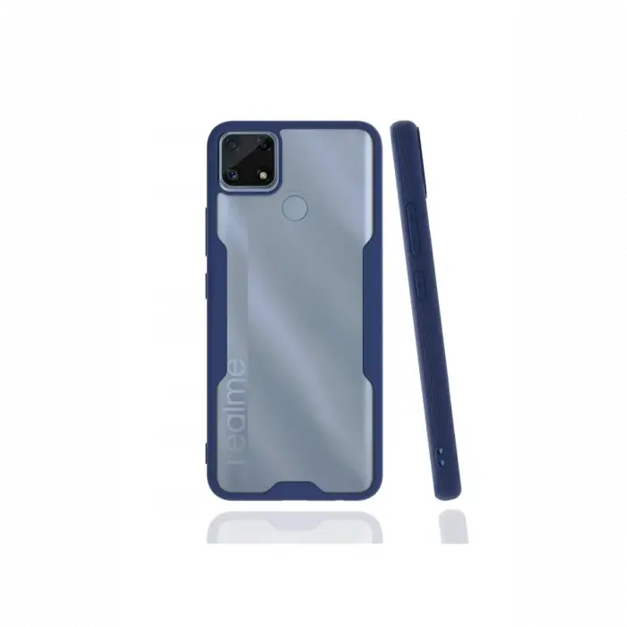 Newface Realme C25 Kılıf Platin Silikon - Lacivert