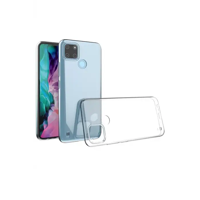 Newface Realme C25Y Kılıf Lüx Şeffaf Silikon