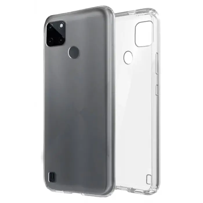 Newface Realme C25Y Kılıf Lüx Şeffaf Silikon
