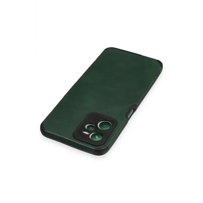 Newface Realme C35 Kılıf Loop Deri Silikon - Yeşil