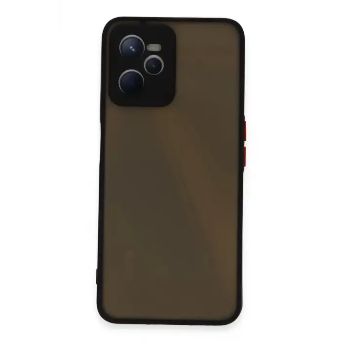Newface Realme C35 Kılıf Montreal Silikon Kapak - Siyah