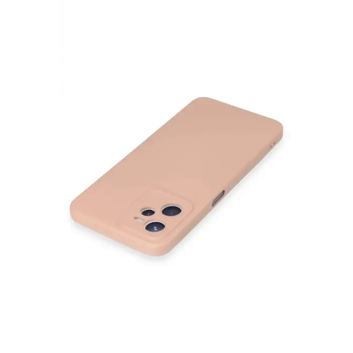 Newface Realme C35 Kılıf Nano içi Kadife Silikon - Pudra