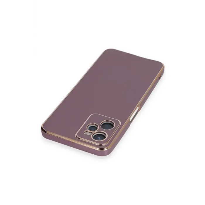 Newface Realme C35 Kılıf Volet Silikon - Mor