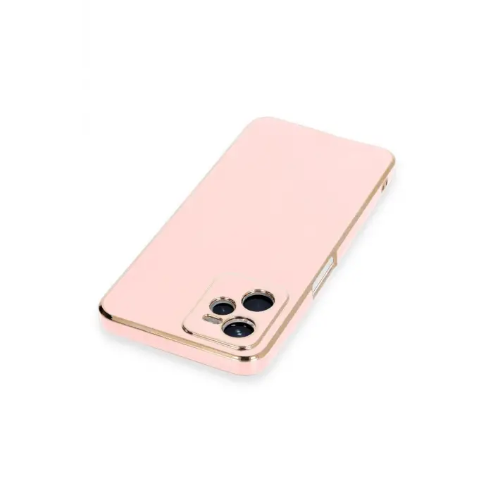 Newface Realme C35 Kılıf Volet Silikon - Pembe