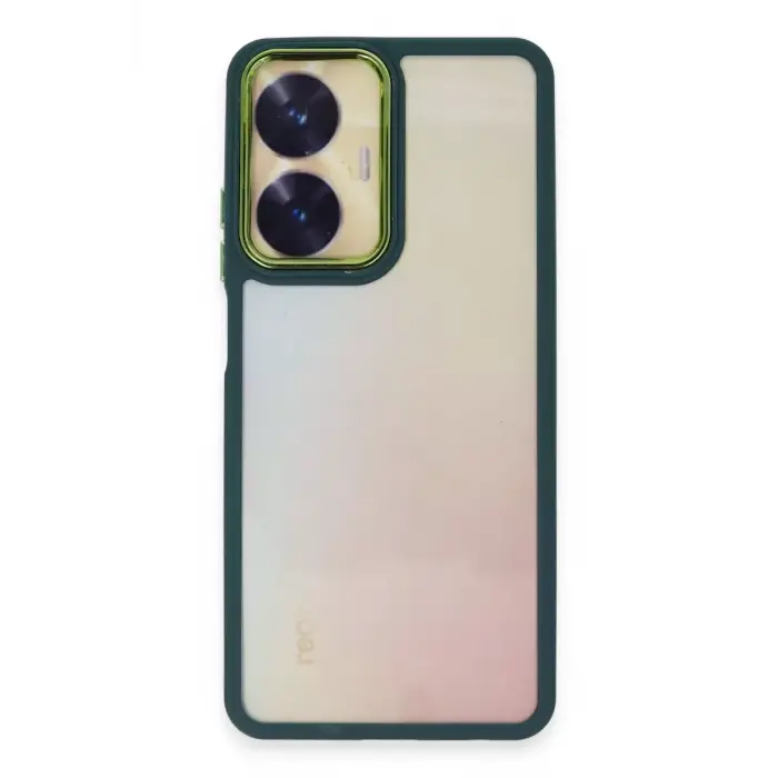 Newface Realme C55 Kılıf Dora Kapak - Haki Yeşil