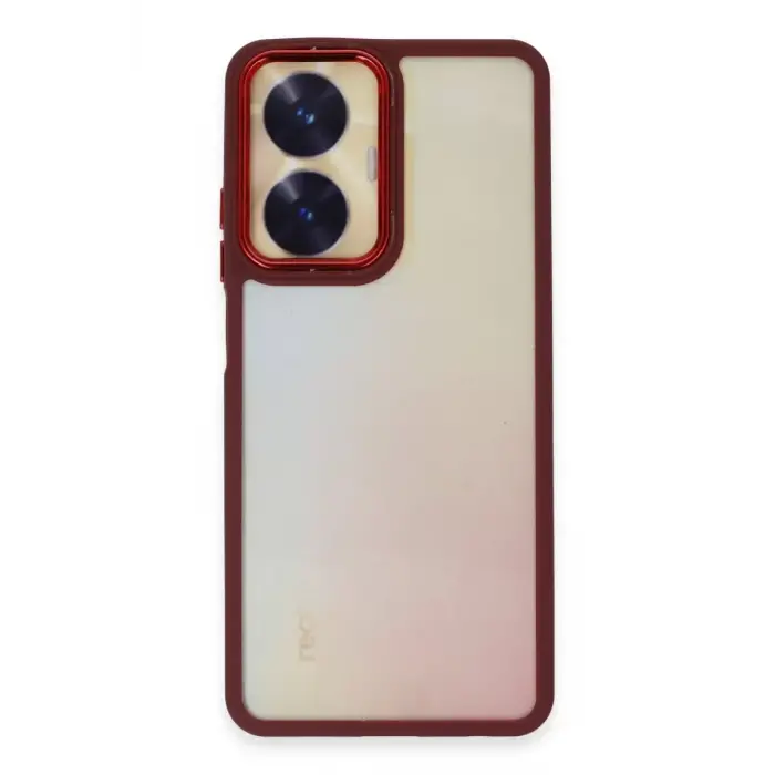 Newface Realme C55 Kılıf Dora Kapak - Kırmızı