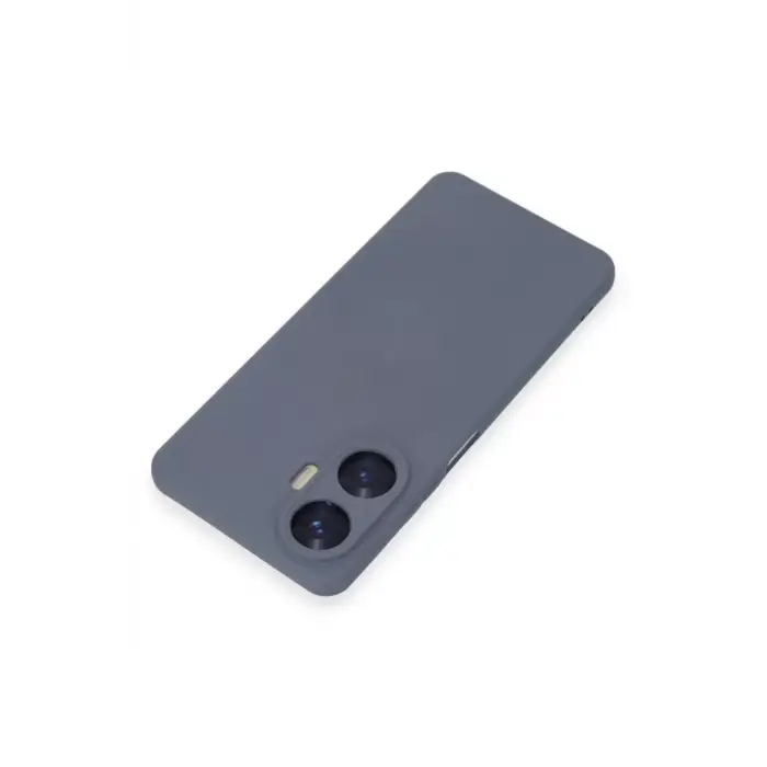 Newface Realme C55 Kılıf Nano içi Kadife Silikon - Gri