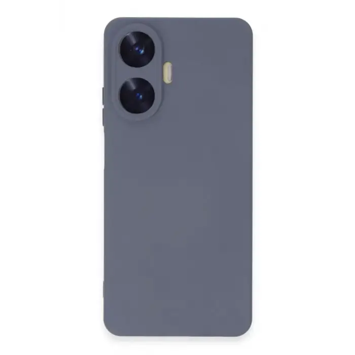 Newface Realme C55 Kılıf Nano içi Kadife Silikon - Gri