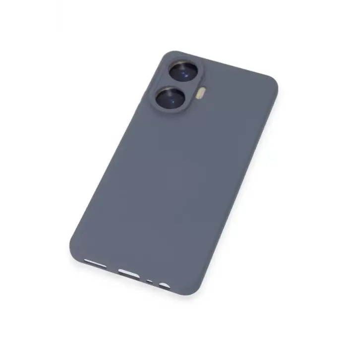 Newface Realme C55 Kılıf Nano içi Kadife Silikon - Gri