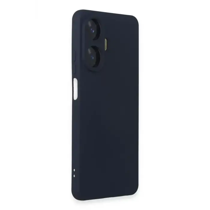 Newface Realme C55 Kılıf Nano içi Kadife Silikon - Lacivert